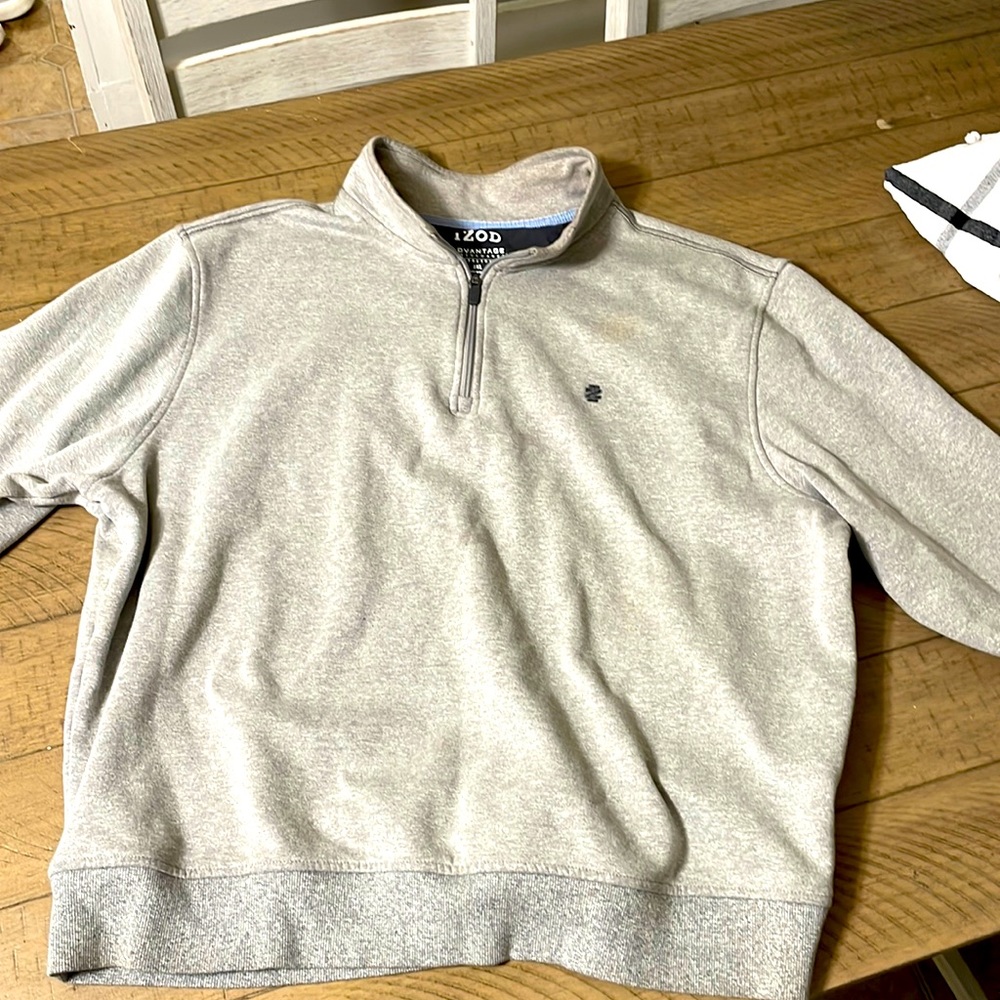 Izod Men’s 1/4 Zip Advantage Stretch Pullover XXL Work Jersey